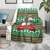 Unicorn Festive Fabulous Christmas Blanket Xmas Holiday Patterns - Wonder Print Shop
