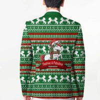 Unicorn Festive Fabulous Christmas Blazer Xmas Holiday Patterns - Wonder Print Shop