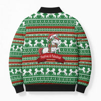Unicorn Festive Fabulous Christmas Bomber Puffer Jacket Xmas Holiday Patterns - Wonder Print Shop