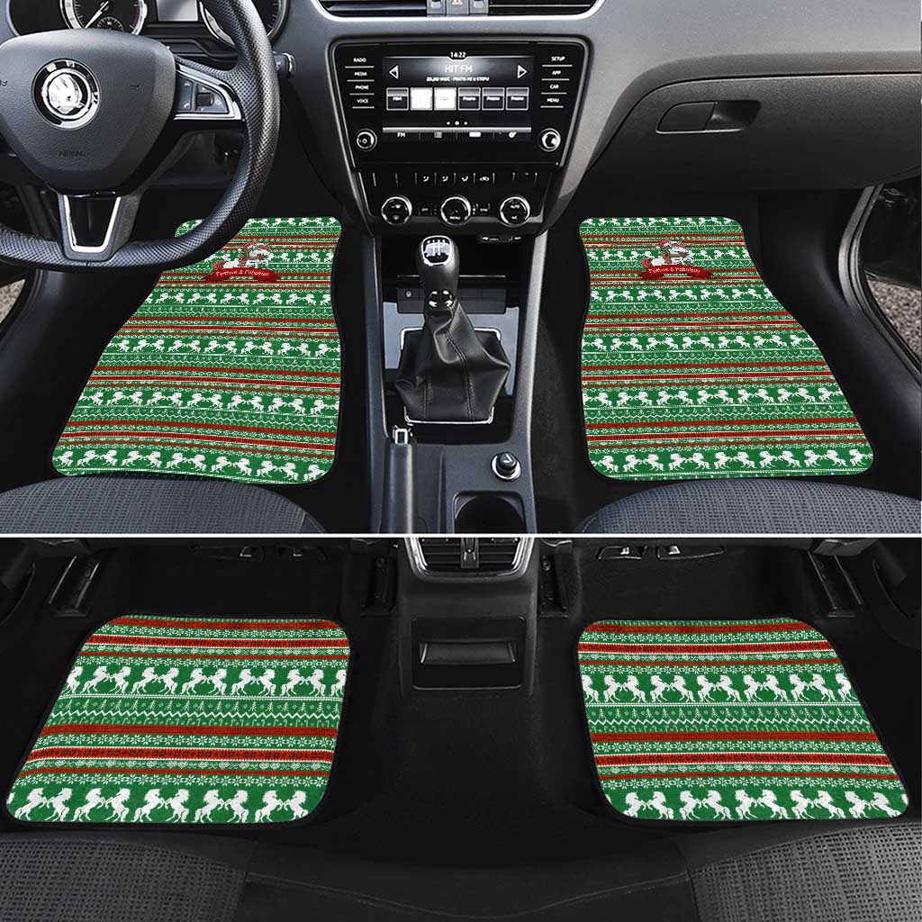 Unicorn Festive Fabulous Christmas Car Mats Xmas Holiday Patterns - Wonder Print Shop