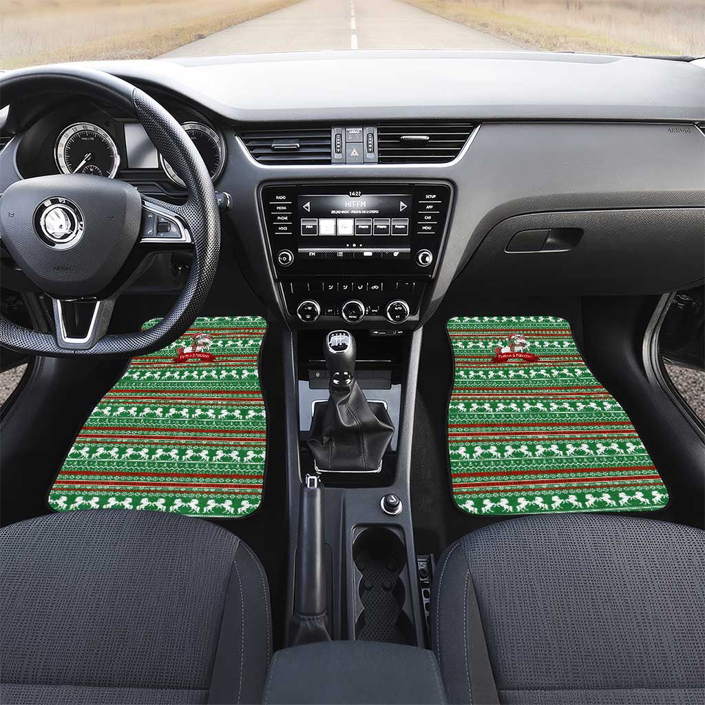 Unicorn Festive Fabulous Christmas Car Mats Xmas Holiday Patterns - Wonder Print Shop