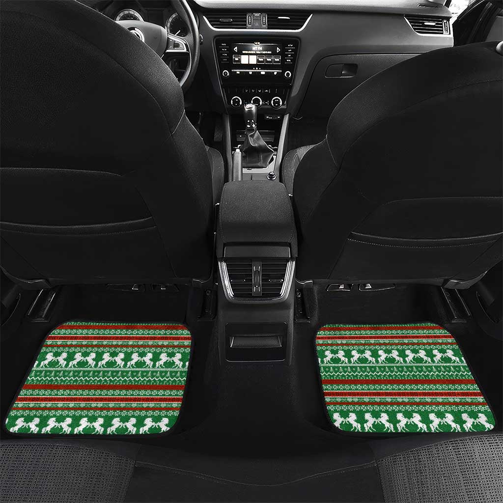Unicorn Festive Fabulous Christmas Car Mats Xmas Holiday Patterns - Wonder Print Shop