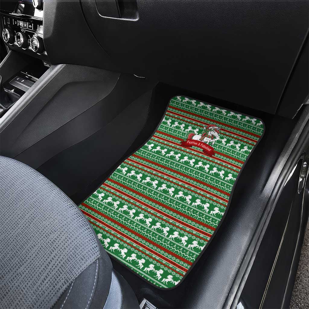 Unicorn Festive Fabulous Christmas Car Mats Xmas Holiday Patterns - Wonder Print Shop