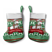 Unicorn Festive Fabulous Christmas Stocking Xmas Holiday Patterns - Wonder Print Shop