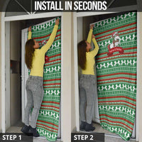 Unicorn Festive Fabulous Christmas Door Cover Xmas Holiday Patterns - Wonder Print Shop