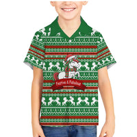 Unicorn Festive Fabulous Christmas Family Matching Mermaid Dress and Hawaiian Shirt Xmas Holiday Patterns - Wonder Print Shop
