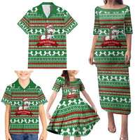 Unicorn Festive Fabulous Christmas Family Matching Puletasi and Hawaiian Shirt Xmas Holiday Patterns - Wonder Print Shop