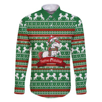 Unicorn Festive Fabulous Christmas Family Matching Puletasi and Hawaiian Shirt Xmas Holiday Patterns - Wonder Print Shop