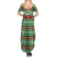 Unicorn Festive Fabulous Christmas Family Matching Summer Maxi Dress and Hawaiian Shirt Xmas Holiday Patterns - Wonder Print Shop