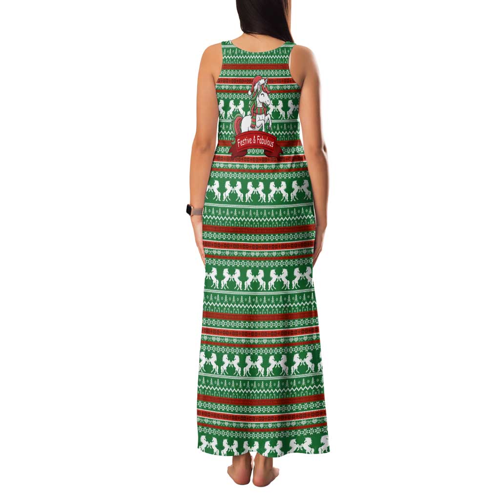 Unicorn Festive Fabulous Christmas Family Matching Tank Maxi Dress and Hawaiian Shirt Xmas Holiday Patterns - Wonder Print Shop