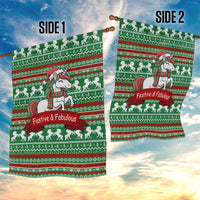 Unicorn Festive Fabulous Christmas Garden Flag Xmas Holiday Patterns - Wonder Print Shop