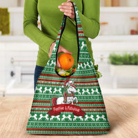 Unicorn Festive Fabulous Christmas Grocery Bag Xmas Holiday Patterns - Wonder Print Shop