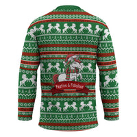 Unicorn Festive Fabulous Christmas Hockey Jersey Xmas Holiday Patterns - Wonder Print Shop