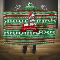 Unicorn Festive Fabulous Christmas Hooded Blanket Xmas Holiday Patterns - Wonder Print Shop