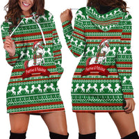 Unicorn Festive Fabulous Christmas Hoodie Dress Xmas Holiday Patterns - Wonder Print Shop