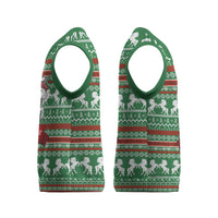 Unicorn Festive Fabulous Christmas Knitted V-Neck Vest Xmas Holiday Patterns - Wonder Print Shop