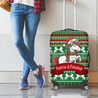 Unicorn Festive Fabulous Christmas Luggage Cover Xmas Holiday Patterns - Wonder Print Shop