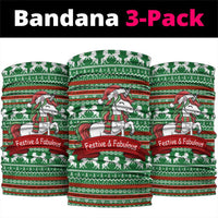 Unicorn Festive Fabulous Christmas Neck Gaiter Xmas Holiday Patterns - Wonder Print Shop
