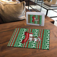 Unicorn Festive Fabulous Christmas Puzzle Xmas Holiday Patterns - Wonder Print Shop