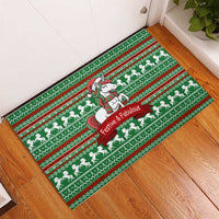 Unicorn Festive Fabulous Christmas Rubber Doormat Xmas Holiday Patterns - Wonder Print Shop