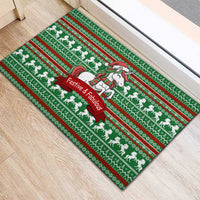 Unicorn Festive Fabulous Christmas Rubber Doormat Xmas Holiday Patterns - Wonder Print Shop