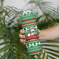 Unicorn Festive Fabulous Christmas Skinny Tumbler Xmas Holiday Patterns - Wonder Print Shop