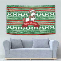 Unicorn Festive Fabulous Christmas Tapestry Xmas Holiday Patterns - Wonder Print Shop
