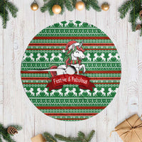 Unicorn Festive Fabulous Christmas Tree Skirt Xmas Holiday Patterns - Wonder Print Shop