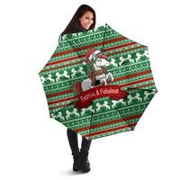 Unicorn Festive Fabulous Christmas Umbrella Xmas Holiday Patterns - Wonder Print Shop