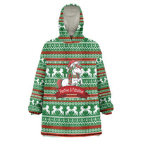 Unicorn Festive Fabulous Christmas Wearable Blanket Hoodie Xmas Holiday Patterns - Wonder Print Shop