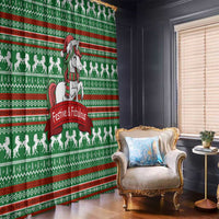 Unicorn Festive Fabulous Christmas Window Curtain Xmas Holiday Patterns - Wonder Print Shop