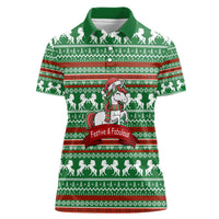 Unicorn Festive Fabulous Christmas Women Polo Shirt Xmas Holiday Patterns - Wonder Print Shop