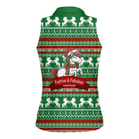 Unicorn Festive Fabulous Christmas Women Sleeveless Polo Shirt Xmas Holiday Patterns - Wonder Print Shop