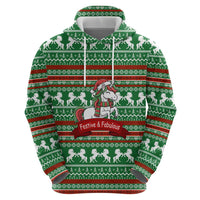 Unicorn Festive Fabulous Christmas Zip Hoodie Xmas Holiday Patterns - Wonder Print Shop
