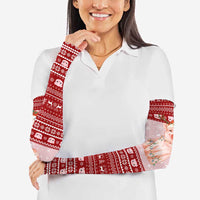 Lovely Pig Merry Christmas Arm Sleeves Xmas Holiday Patterns - Wonder Print Shop