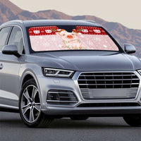 Lovely Pig Merry Christmas Auto Sun Shade Xmas Holiday Patterns - Wonder Print Shop