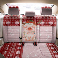 Lovely Pig Merry Christmas Back Car Seat Cover Xmas Holiday Patterns - Wonder Print Shop