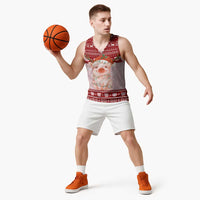 Lovely Pig Merry Christmas Basketball Jersey Xmas Holiday Patterns - Wonder Print Shop