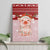Lovely Pig Merry Christmas Canvas Wall Art Xmas Holiday Patterns - Wonder Print Shop