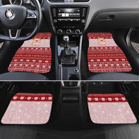 Lovely Pig Merry Christmas Car Mats Xmas Holiday Patterns - Wonder Print Shop
