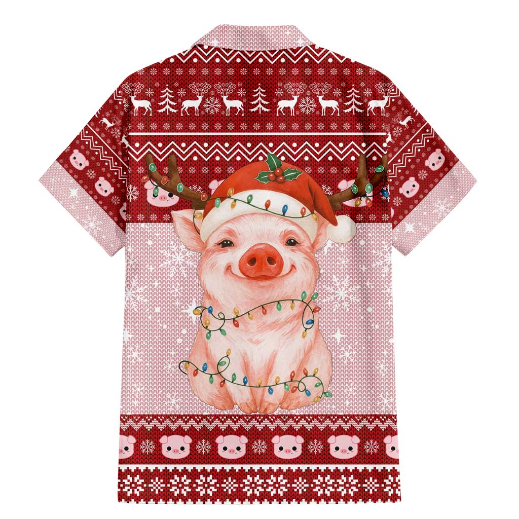 Lovely Pig Merry Christmas Family Matching Mermaid Dress and Hawaiian Shirt Xmas Holiday Patterns - Wonder Print Shop