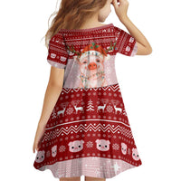 Lovely Pig Merry Christmas Family Matching Off Shoulder Short Dress and Hawaiian Shirt Xmas Holiday Patterns - Wonder Print Shop