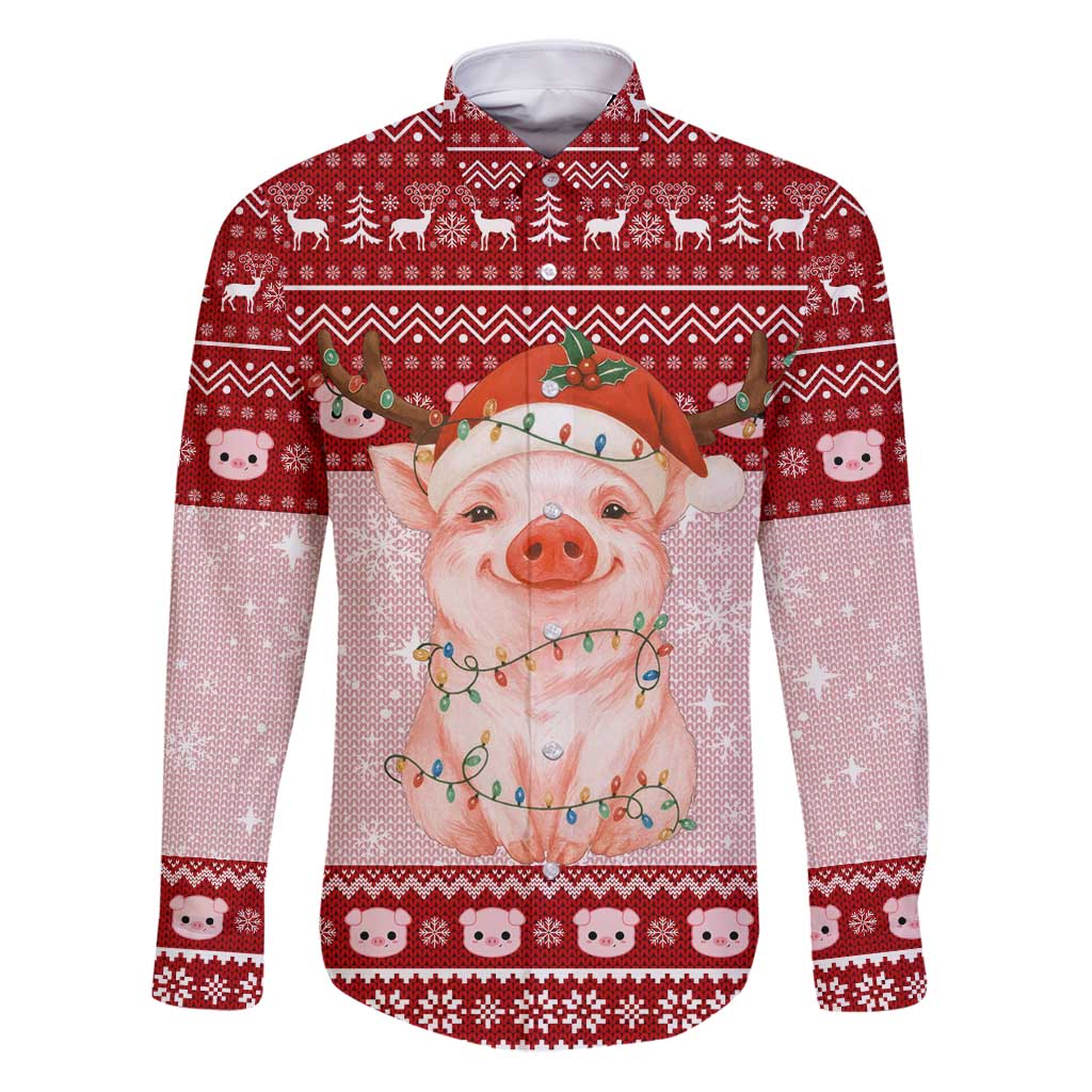 Lovely Pig Merry Christmas Family Matching Puletasi and Hawaiian Shirt Xmas Holiday Patterns - Wonder Print Shop