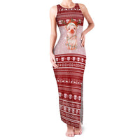 Lovely Pig Merry Christmas Family Matching Tank Maxi Dress and Hawaiian Shirt Xmas Holiday Patterns - Wonder Print Shop