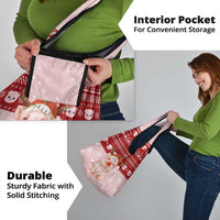 Lovely Pig Merry Christmas Grocery Bag Xmas Holiday Patterns - Wonder Print Shop