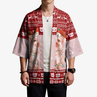Lovely Pig Merry Christmas Kimono Xmas Holiday Patterns - Wonder Print Shop