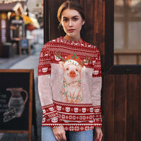 Lovely Pig Merry Christmas Ugly Christmas Sweater Xmas Holiday Patterns - Wonder Print Shop