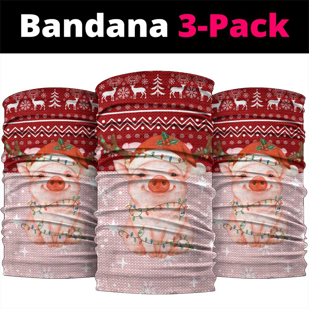 Lovely Pig Merry Christmas Neck Gaiter Xmas Holiday Patterns - Wonder Print Shop