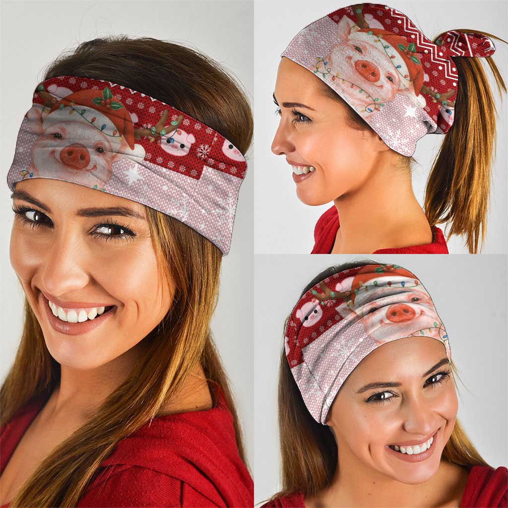 Lovely Pig Merry Christmas Neck Gaiter Xmas Holiday Patterns - Wonder Print Shop