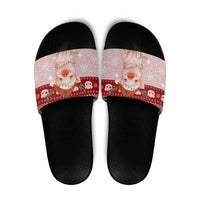Lovely Pig Merry Christmas Slide Sandals Xmas Holiday Patterns - Wonder Print Shop